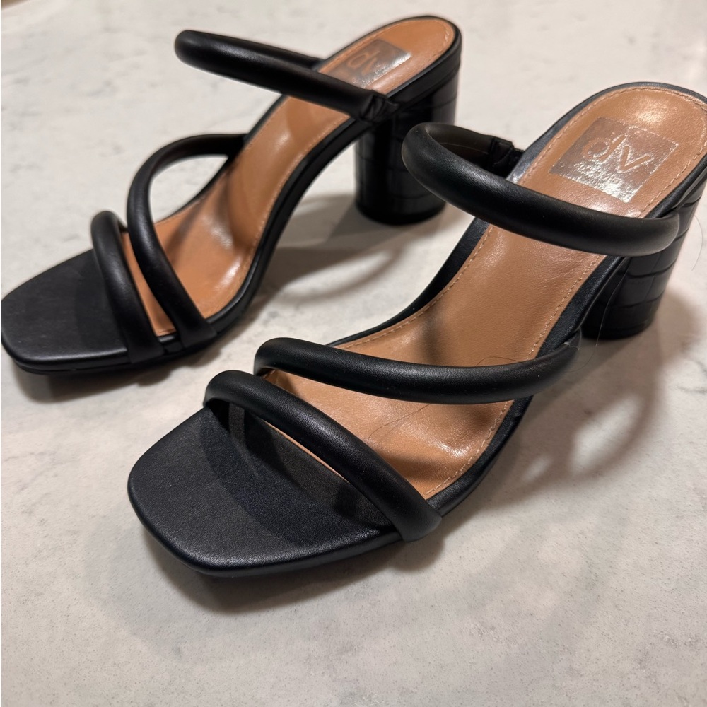 DV by Dolce Vita Black heeled sandals size 7 - Picture 7 of 8